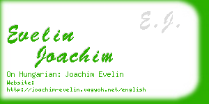 evelin joachim business card